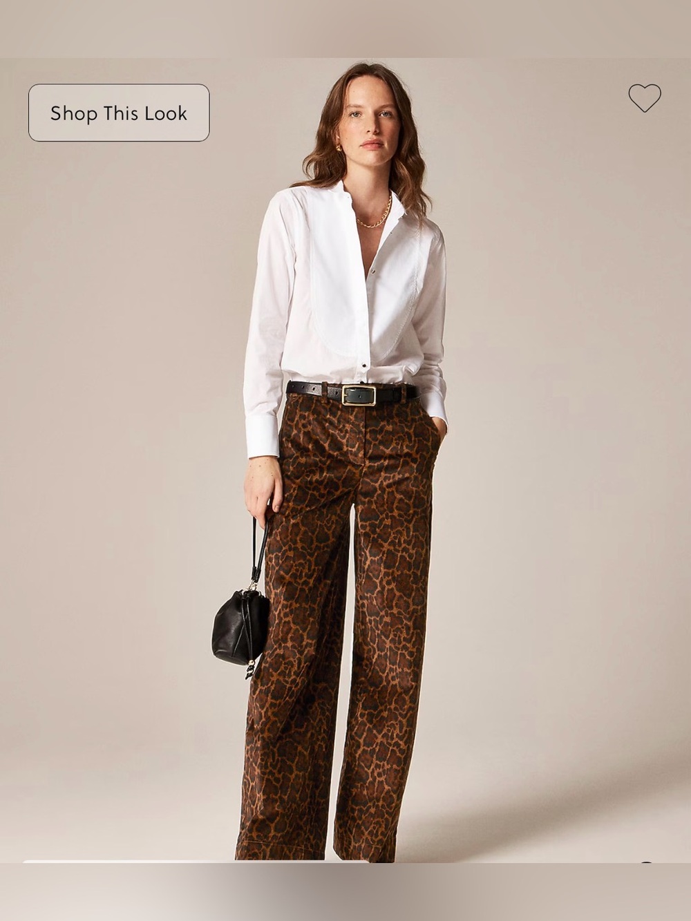 NWT J. Crew Washed velvet wide-leg trouser Pants jaguar print Sz 0